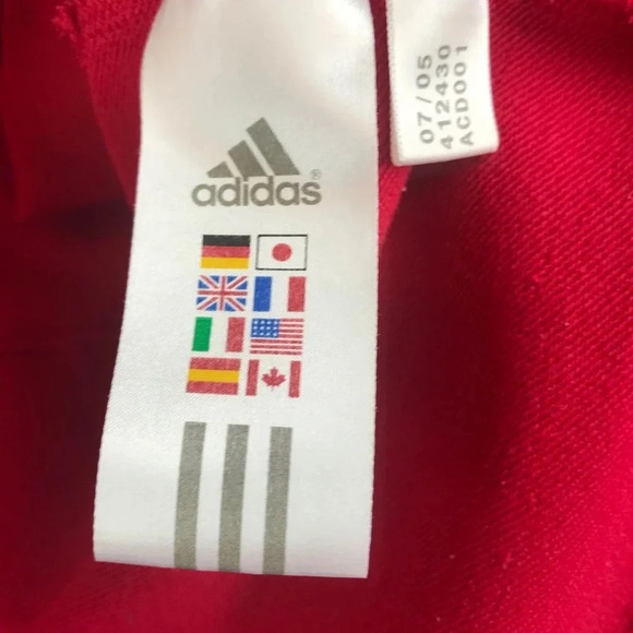 Adidas Red Long Sleeve Track Jacket Size M - Picture 4 of 6